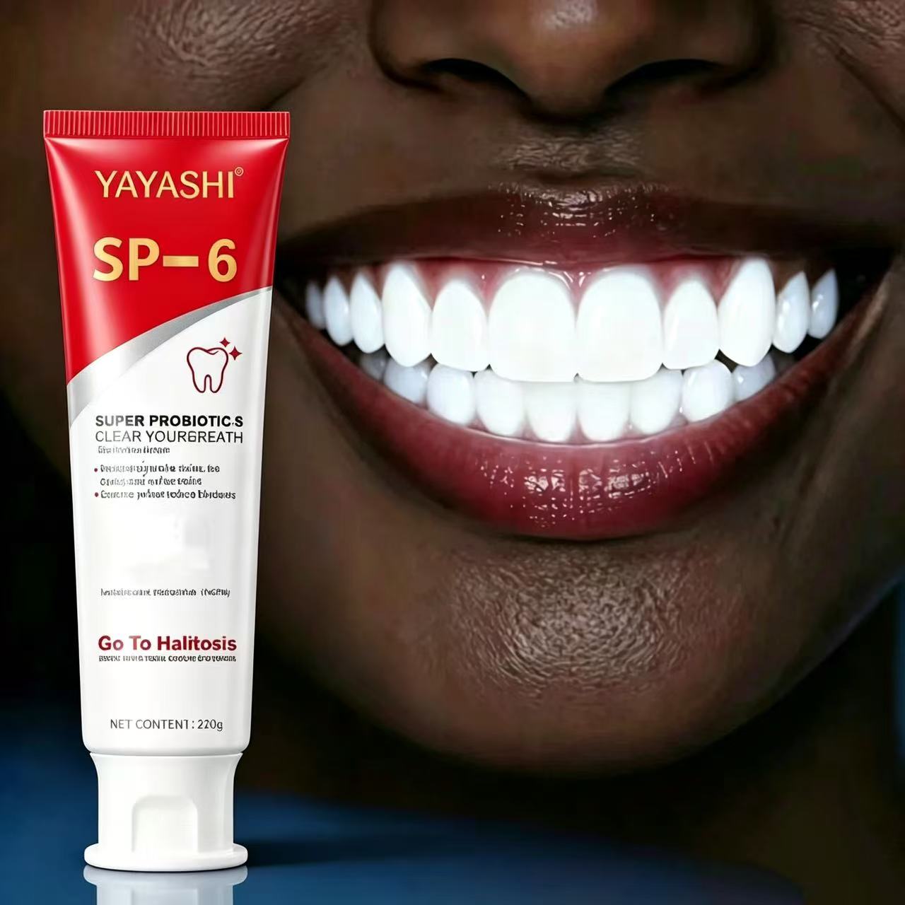 Teeth Whitening Gum - Pasta Gigi Probiotik Sp-6 Pemutih Mint
