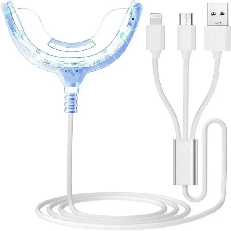 Teeth Whitening Laser - Lampu gigi pemutih sinar biru portabel,