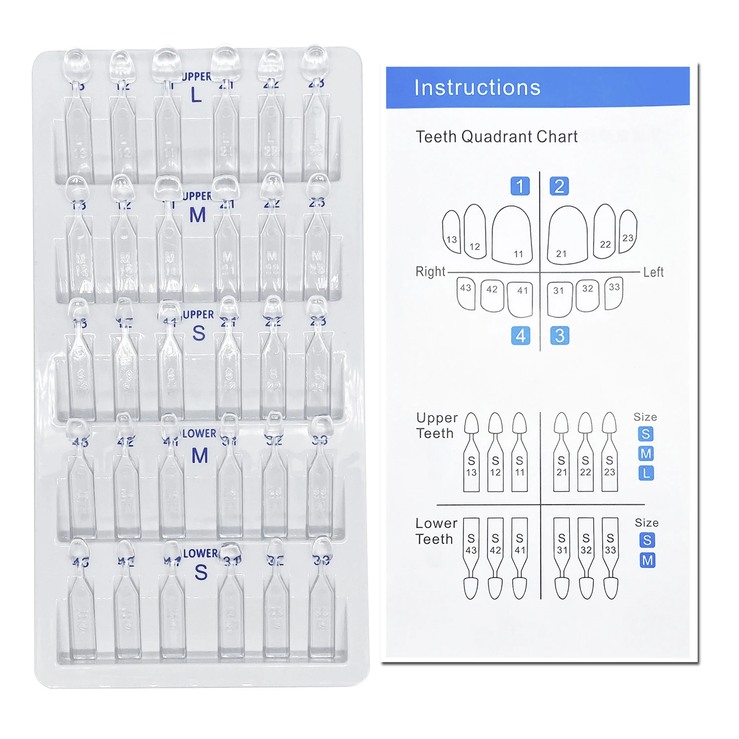 32 Buah/Set Kit Cetakan Veneer - Teeth Whitening Procedure ulasan dan harga