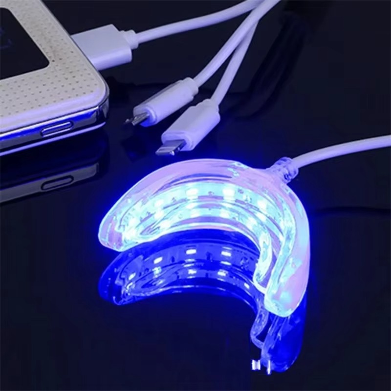 Lampu Pemutih Gigi LED Biru Ce - Teeth Whitening Gum ulasan dan harga