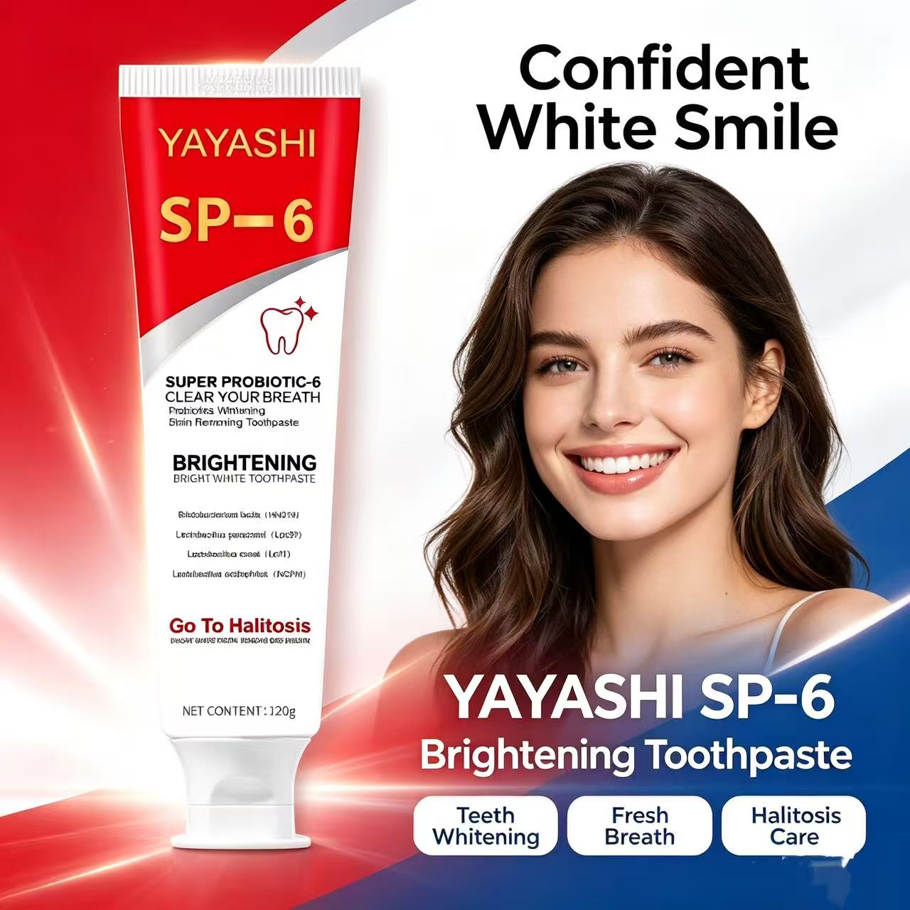 Pasta Gigi Probiotik Sp-6 Pemu - Teeth Whitening Gum ulasan dan harga