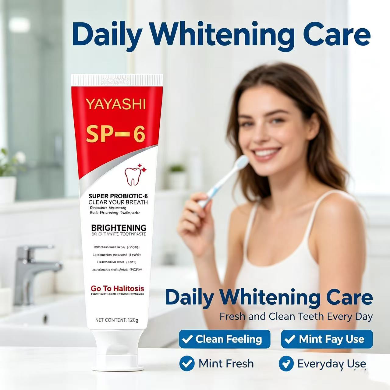 Pasta Gigi Probiotik Sp-6 Pemu - Teeth Whitening Gum ulasan dan harga
