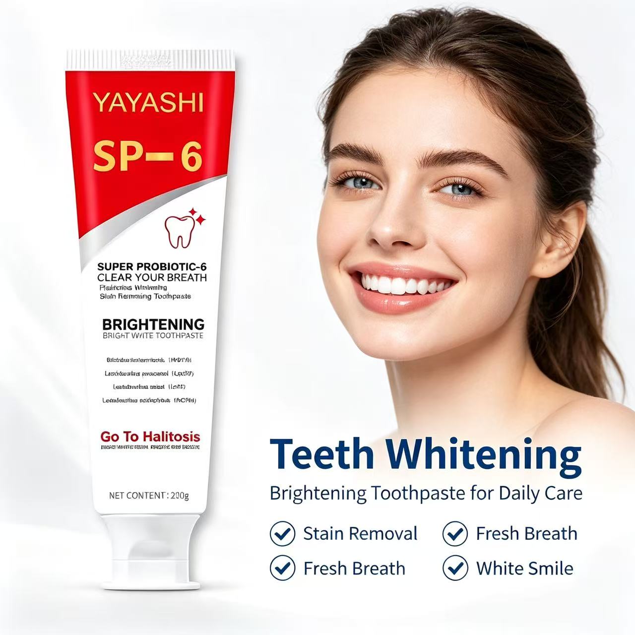 Pasta Gigi Probiotik Sp-6 Pemu - Teeth Whitening Gum ulasan dan harga