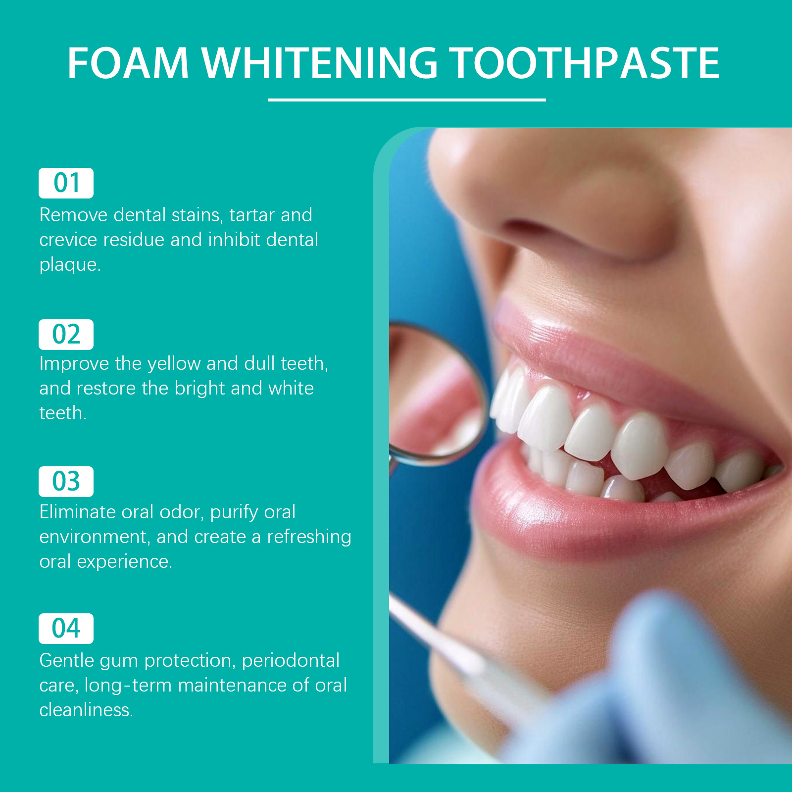 Busa Pasta Gigi Pemutih Gigi,  - Teeth Whitening Foam Toothpaste ulasan dan harga