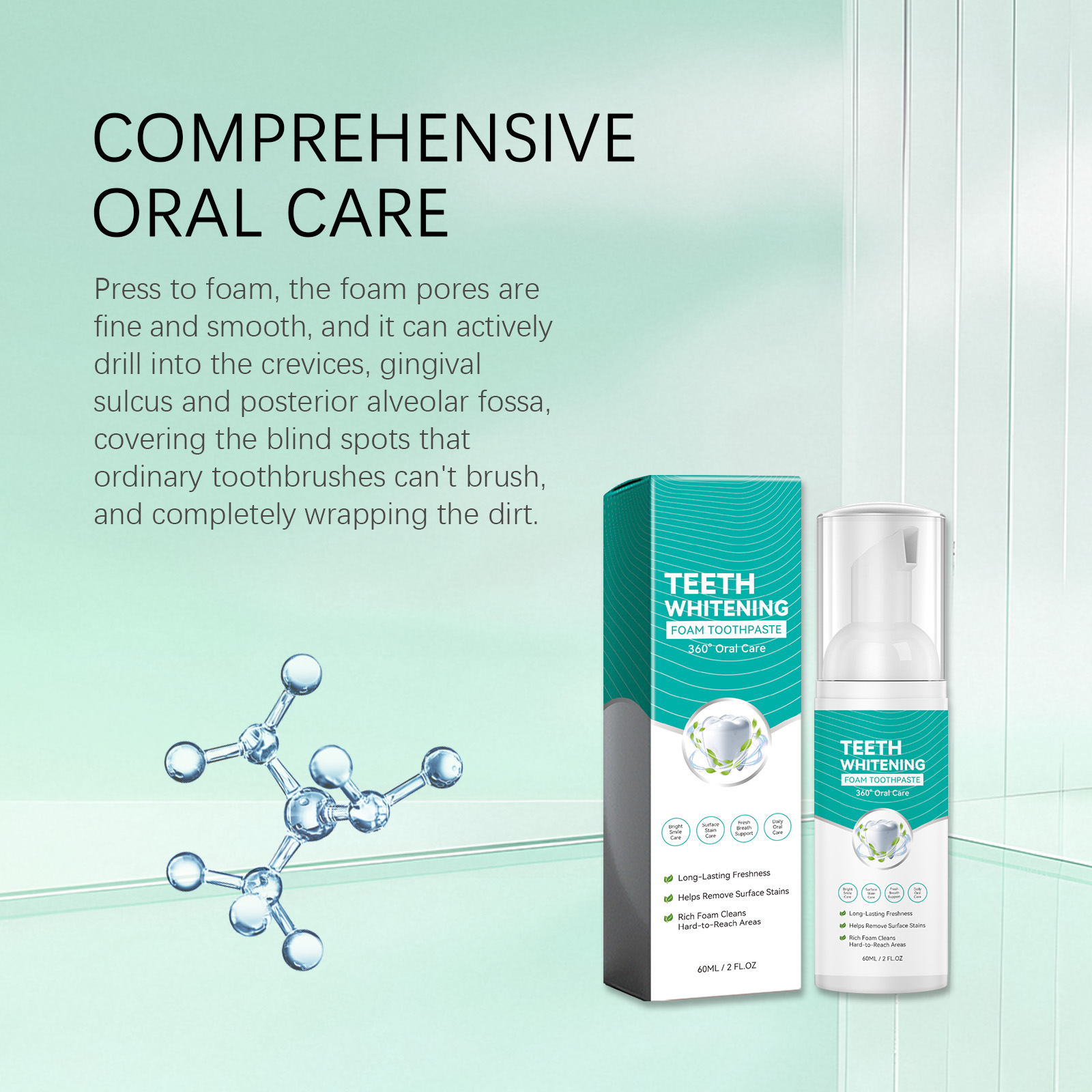 Busa Pasta Gigi Pemutih Gigi,  - Teeth Whitening Foam Toothpaste ulasan dan harga