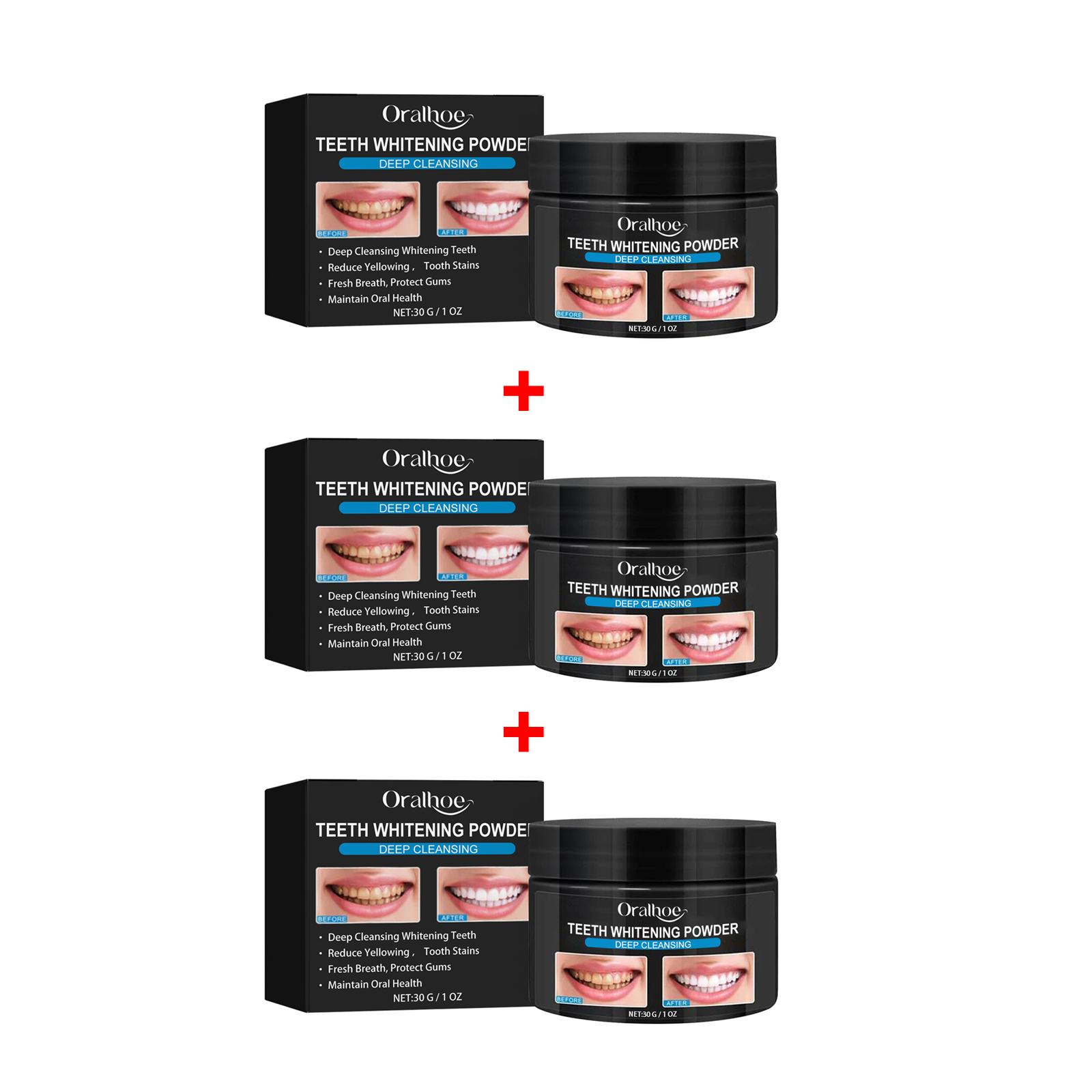 Arang Pemutih Gigi Bubuk Pembe - Teeth Whitening Levels ulasan dan harga