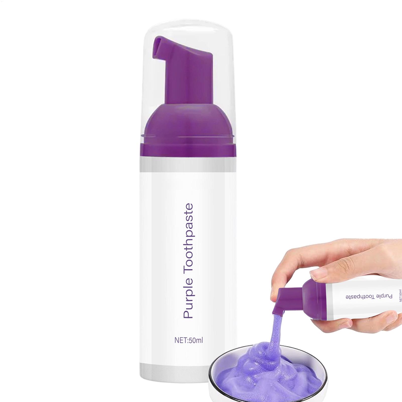 Pasta Gigi Pemutih Ungu 50ml P - Teeth Whitening Foam Toothpaste ulasan dan harga
