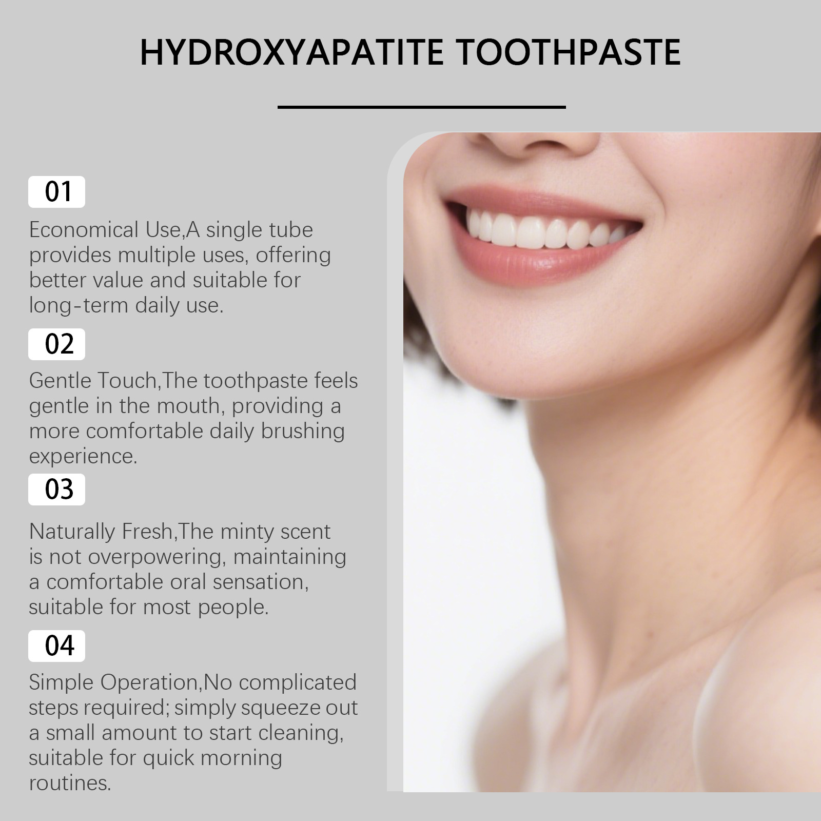 Pasta Gigi Peppermint 7,5% Hid - Teeth Whitening Foam Toothpaste ulasan dan harga