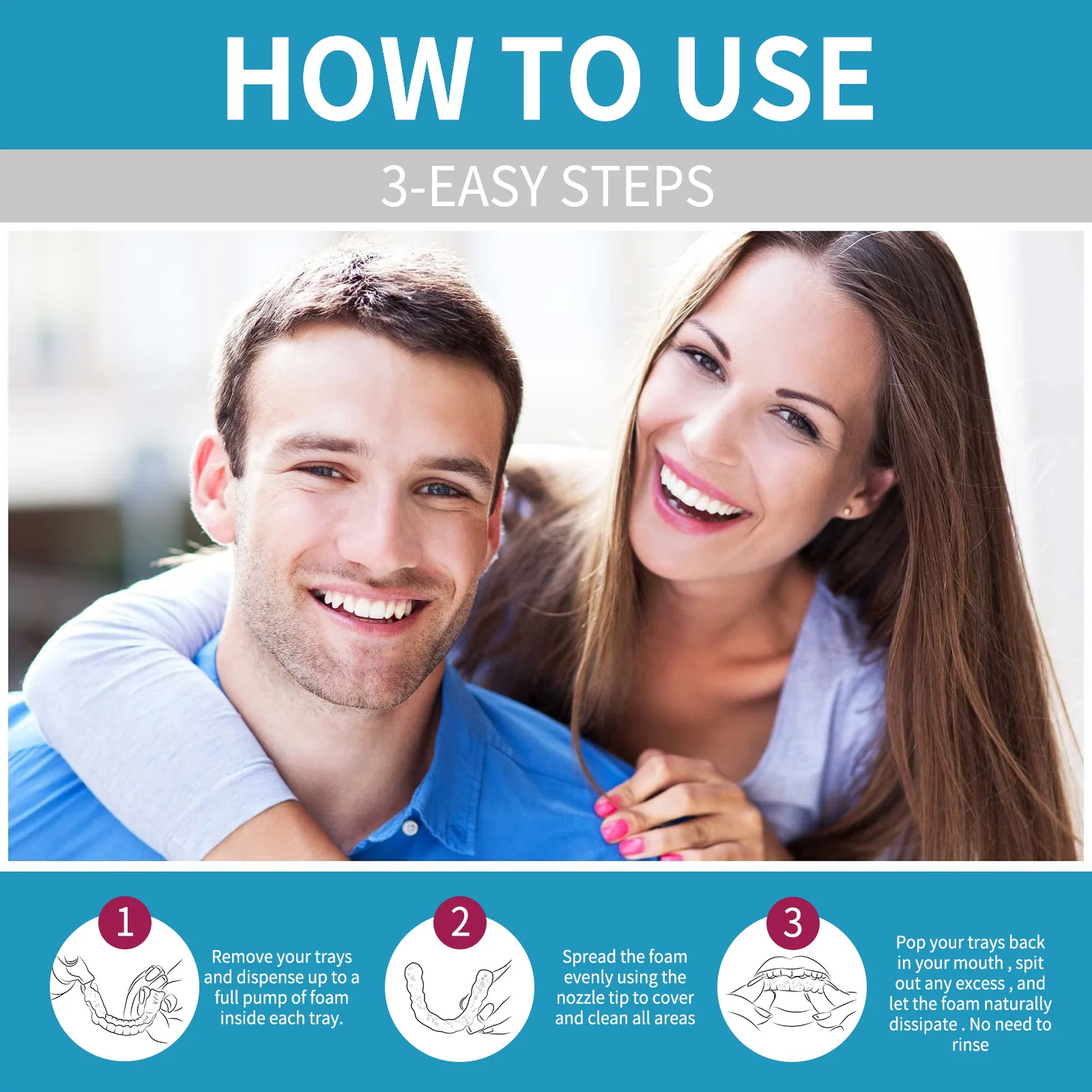 Penyelaras pembersih gigi pals - Teeth Whitening Foam Toothpaste ulasan dan harga