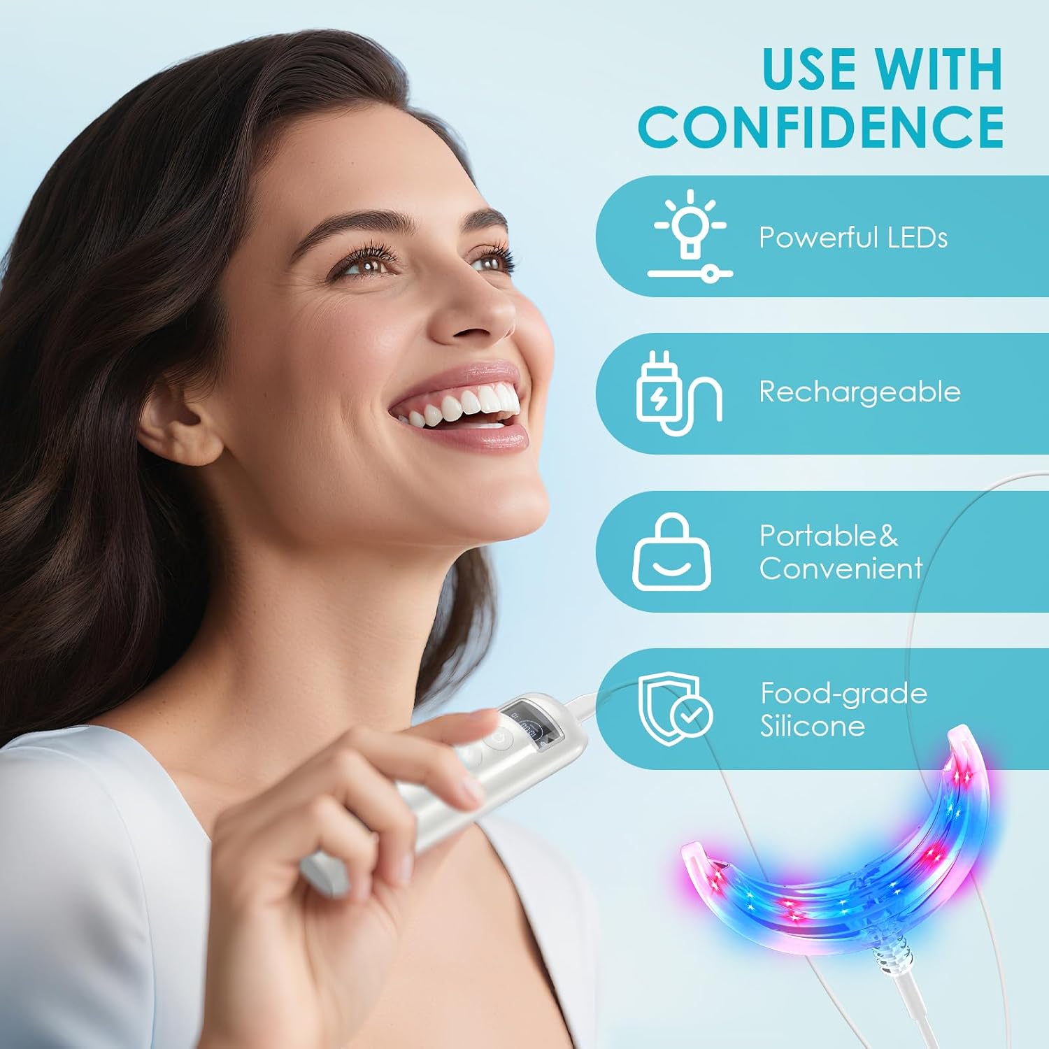 Alat Pemutih Gigi 16 LED Merah - Teeth Whitening Gum ulasan dan harga