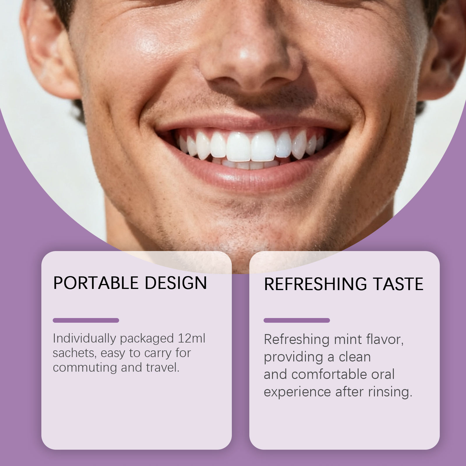 Pencuci Mulut Ungu Untuk Pemut - Teeth Whitening Gum ulasan dan harga