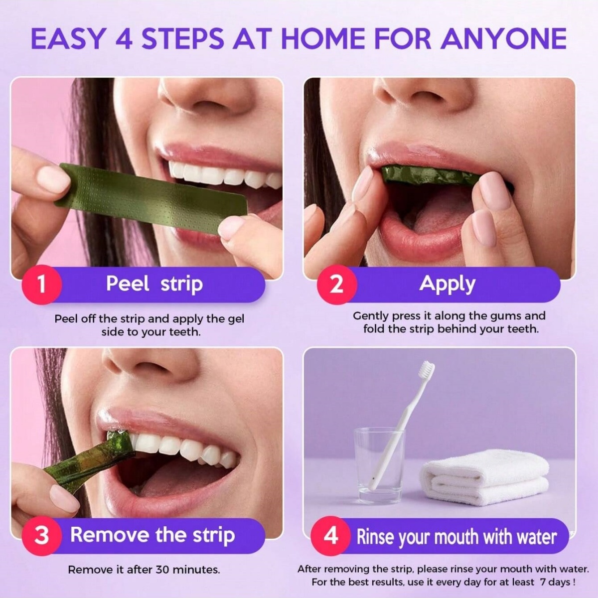 Stiker Gigi Pemutih Mewah 7/14 - Teeth Whitening Levels ulasan dan harga