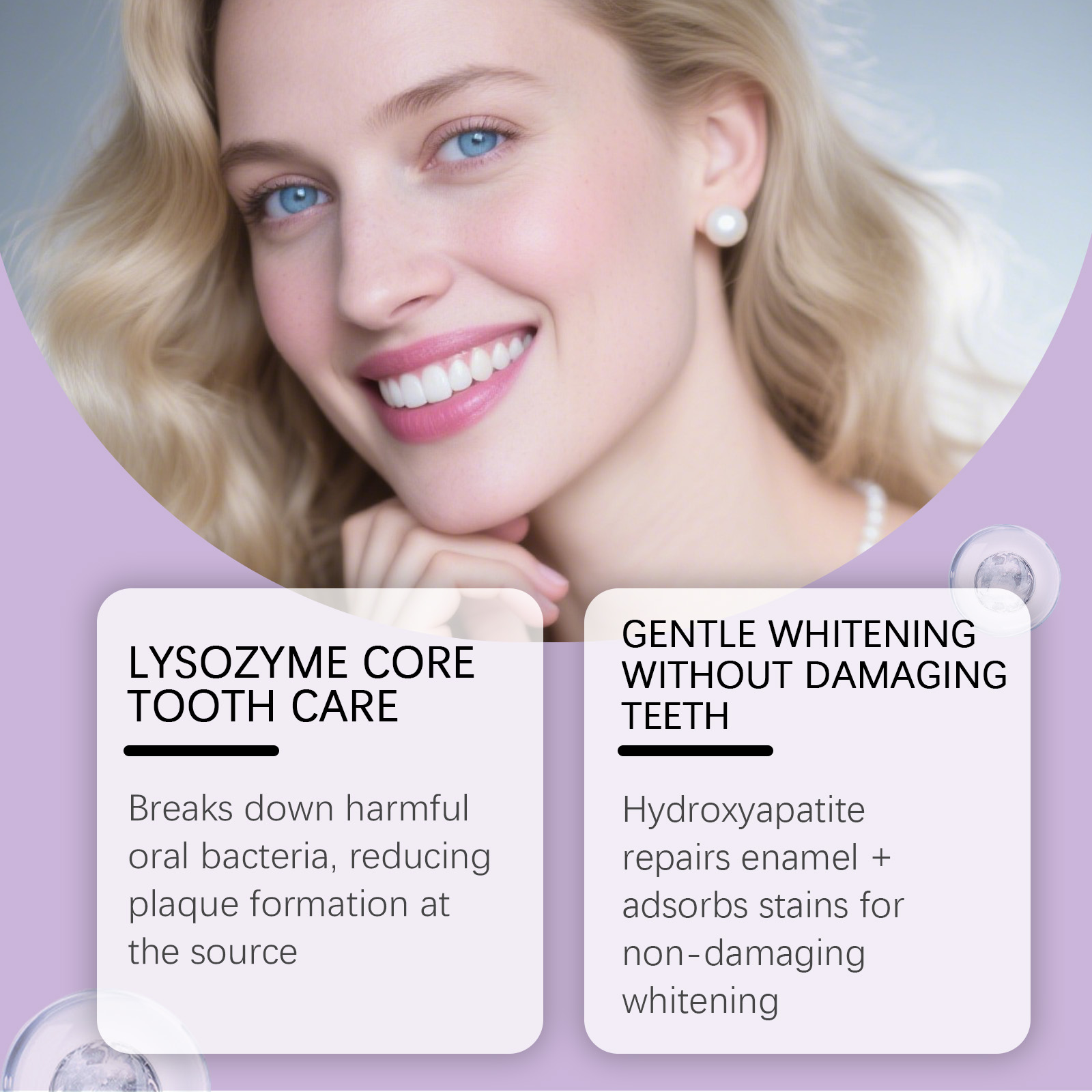 Mousse Gigi Putih Hidroksiapat - Teeth Whitening Foam Toothpaste ulasan dan harga
