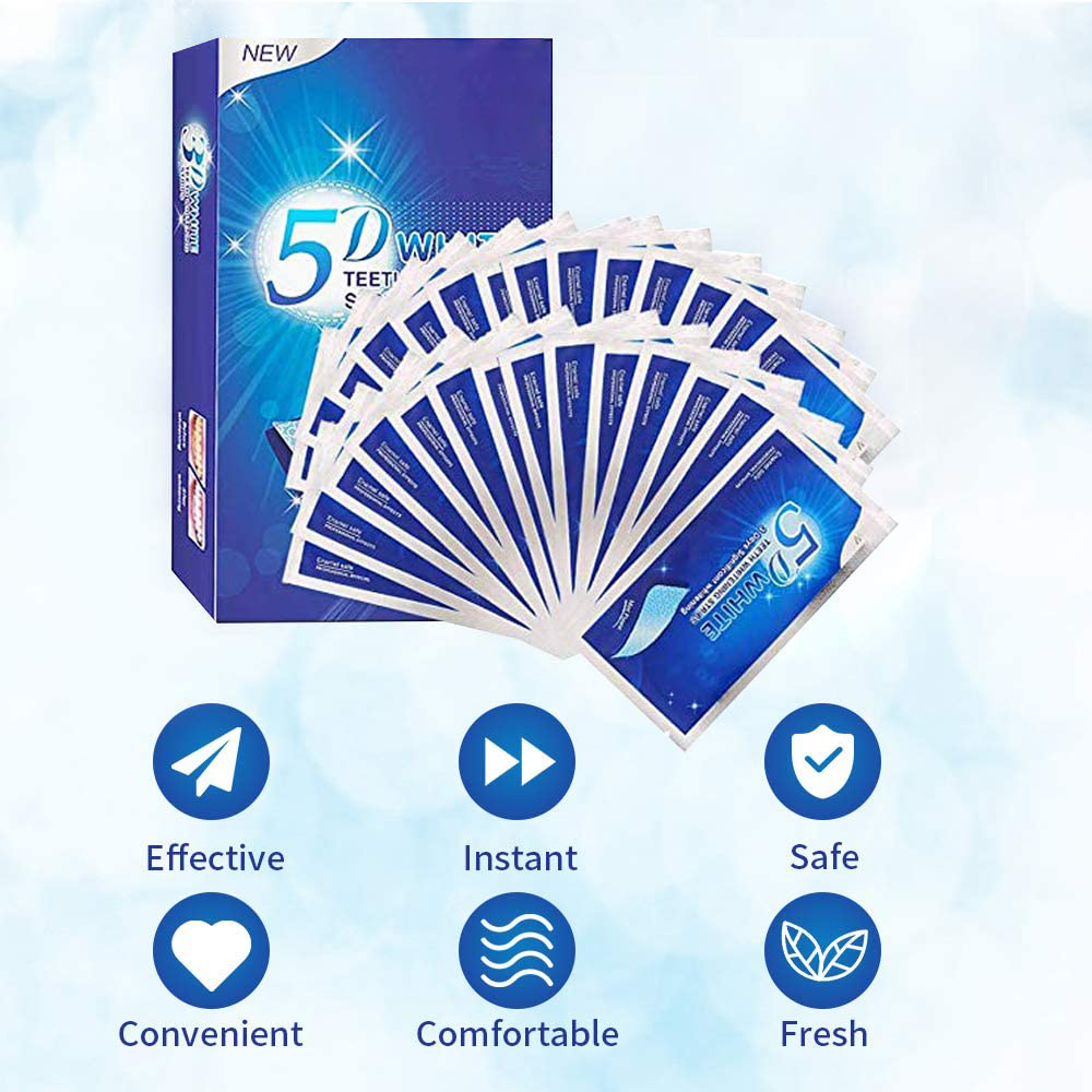 Strip Pemutih Gigi 5D Gel Pemu - Teeth Whitening Levels ulasan dan harga