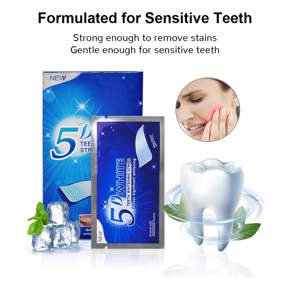 Strip Pemutih Gigi 5D Gel Pemu - Teeth Whitening Levels ulasan dan harga