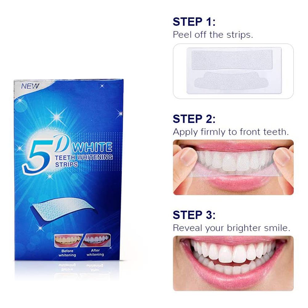 Strip Pemutih Gigi 5D Gel Pemu - Teeth Whitening Levels ulasan dan harga
