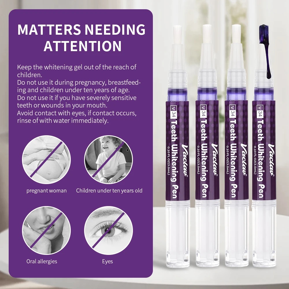Pena Gel Pemutih Gigi Vaclav V - Teeth Whitening Levels ulasan dan harga