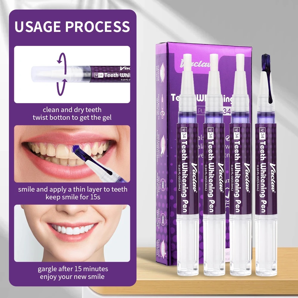 Pena Gel Pemutih Gigi Vaclav V - Teeth Whitening Levels ulasan dan harga